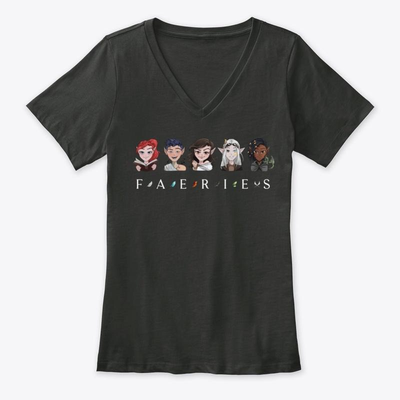 Faeries Premium V Neck (Women's Tee)